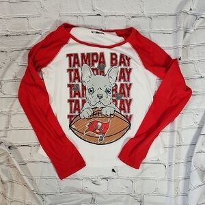 NFL team apparel girls Tampa Bay Buccaneers top